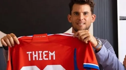 Dominic Thiem con la camiseta de Chile
