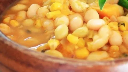 Receta de porotos granados.
