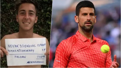 Etcheverry y Djokovic
