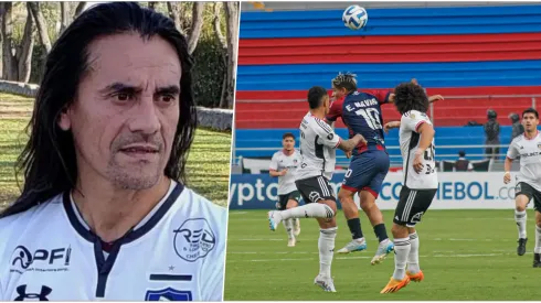 Coca Mendoza aburrido con otro "condoro" de Maximiliano Falcón en Colo Colo.
