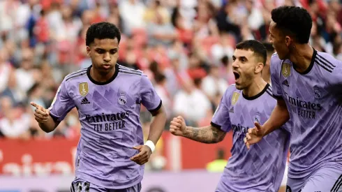 Rodrygo fue la figura descollante del duelo entre el Real Madrid y el Sevilla, válido por la penúltima fecha de la Liga española.
