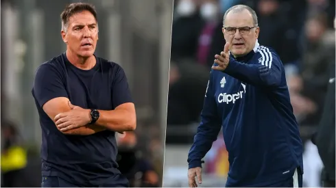 Eduardo Berizzo y Marcelo Bielsa, discípulo y maestro, darán el vamos a las eliminatorias. Foto: Guille Salazar, RedGol/Getty Images
