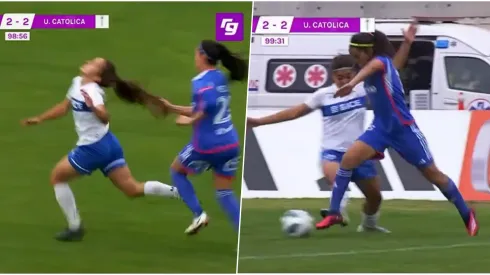 Polémico final entre la U y la Católica FEM.
