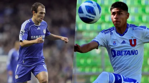 Arjen Robben y Darío Osorio
