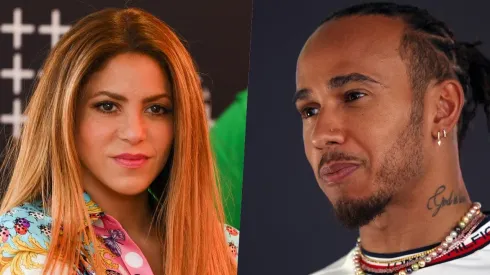 Shakira y Lewis Hamilton
