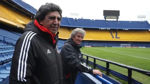 Los históricos jugadores de Colo Colo recordaron ños años gloriosos en La Bombonera.
