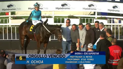 Ganó Orgullo Vencido en el Hipódromo.
