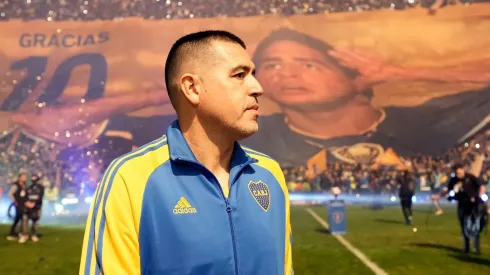 El histórico Riquelme se despidió de lso hinchas.
