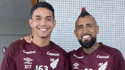 Vidal deja ver su dorsal en Athletico Paranaense.
