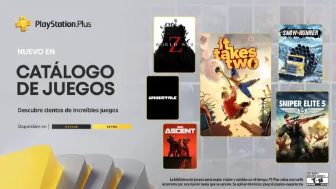 Son varios los juegos que se sumaron en julio a PS Plus y sus respectivos planes Extra y Premium.
