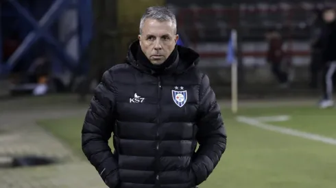 Gustavo Álvarez no respondió preguntas sobre su continuidad en el club acerero.

