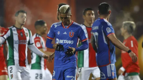 Leandro Fernández ingresó desde la banca en la amarga caída azul ante Palestino.

