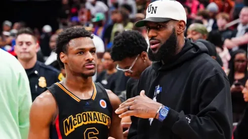 LeBron y su hijo Bronny
