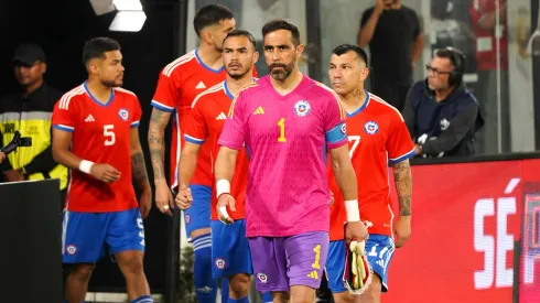 Claudio Bravo en su último partido con la Selección Chilena, ante Paraguay
