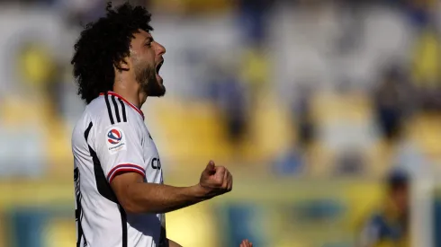 Maximiliano Falcón gritó con todos sus pulmones los goles... y también cuando recibió un foul.
