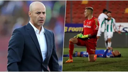 MAF y reacción durante el U. de Chile vs. O'Higgins.
