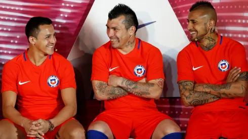 Gary Medel, Alexis Sánchez y Arturo Vidal, parte de la Generación Dorada.
