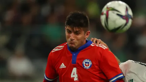 Kuscevic en la previa del Uruguay-Chile.
