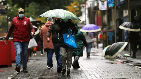 Lluvia en Santiago
