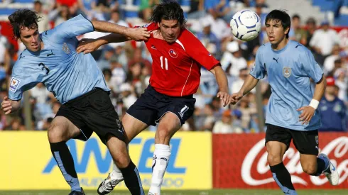 Marcelo Salas anotó dos goles en esta tarde en Montevideo.
