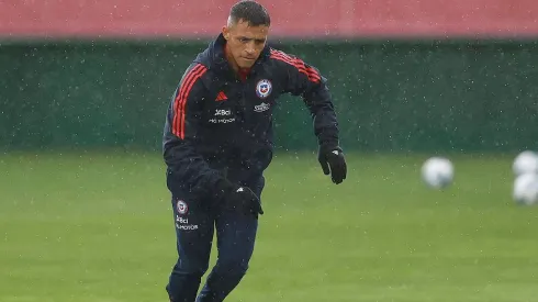 Alexis Sánchez se quedó realizando un trabajo especial en Juan Pinto Durán.
