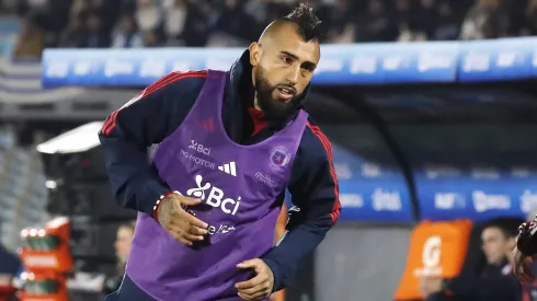 Arturo Vidal fue suplente ante los uruguayos.
