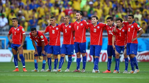 Chile ante Brasil el 2014, su último partido en un Mundial.
