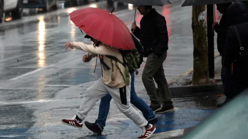 Lluvia en Santiago
