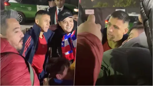 Alexis no conversó con los medios, pero atendió a los hinchas
