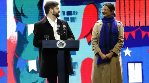 El Presidente Gabriel Boric y la alcaldesa de Santiago, Iraci Hassler, inauguran las fondas 2023 en el Parque OHiggins.
