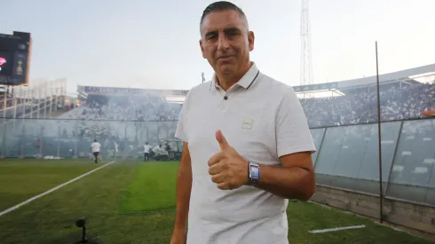 Jaime García en el Estadio Monumental, una imagen que podría darse en el futuro.
