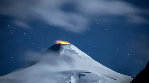 Se mantiene la alerta naranja en el Volcán Villarrica.
