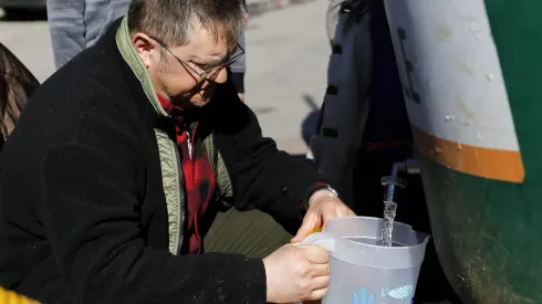 Punto de abastecimiento de agua.
