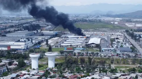 Incendio en planta de Gascio en Maipú.
