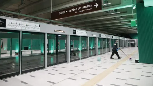 Problemas en L3 del Metro de Santiago.
