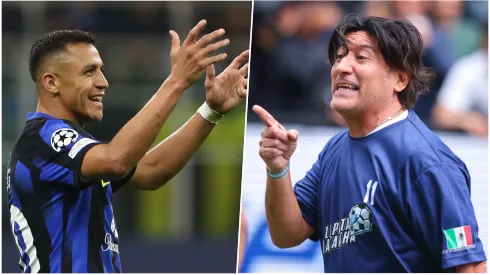 Zamorano y Alexis se encontraron en el Giuseppe Meazza.
