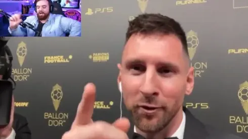 El momento en que Messi encara a Ibai Llanos.

