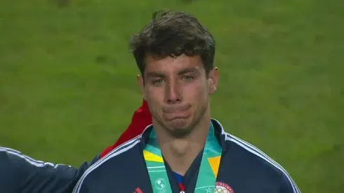 Clemente Montes en la entrega de medallas
