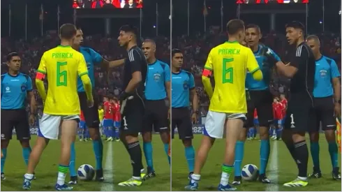La secuencia en la que Brayan Cortés elige que los brasileños pateen primero.
