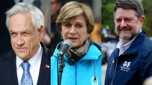 Sebastián Piñera, Evelyn Matthei y Claudio Orrego.
