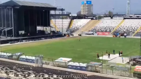 La cancha del estadio Monumental tras Rogers Waters... y falta The Cure.
