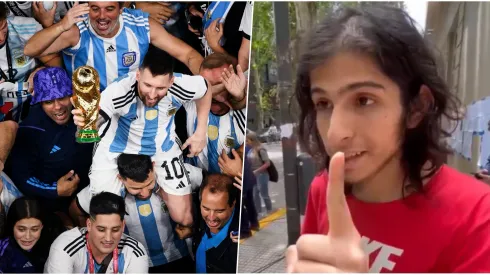 Youtuber argentino pide devolver la Copa del Mundo por "robo".
