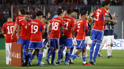 El equipo de Chile que igualó ante Paraguay en el Monumental en el último duelo de Berizzo como DT de la Roja. 
