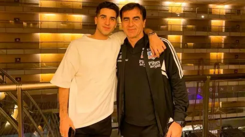 Gustavo Quinteros junto a su hijo, Sebastián.
