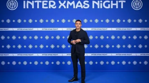 Alexis dijo presente en la fiesta navideña del Inter de Milán.

