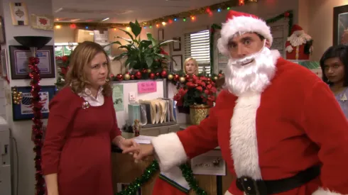 ¿Michael Scott como Santa Claus?
