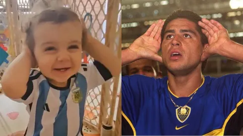 el sobrino del Presidente Boric posó haciendo el mítico Topo Gigio de Riquelme.
