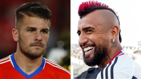 Arturo Vidal le puso el pulgar para arriba a la llegada de Diego Rubio a Colo Colo.
