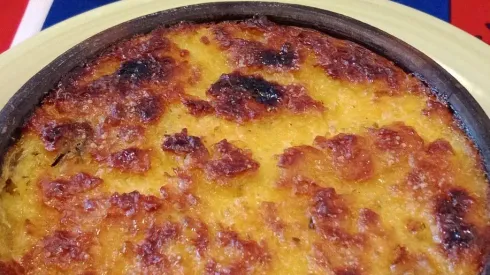 Receta de pastel de choclo.
