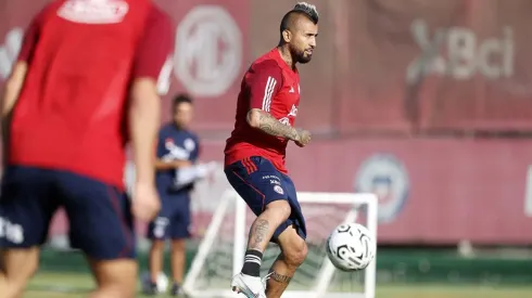 Vidal entrena con La Roja sub 23.
